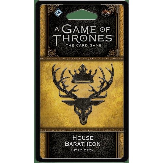 A Game of Thrones: The Card Game (Second Edition) – House Baratheon Intro Deck ($10.99) - Game of Thrones 2nd Edition