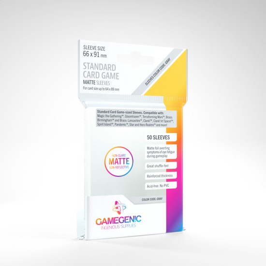 GameGenics Matte Standard Card Game Sleeves 66 x 91 mm ($4.49) - Sleeves