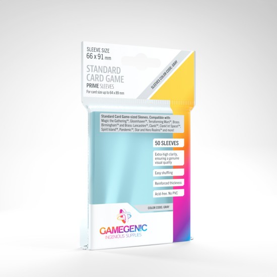GameGenics Prime Standard Card Game Sleeves 66 x 91 mm ($3.49) - Sleeves