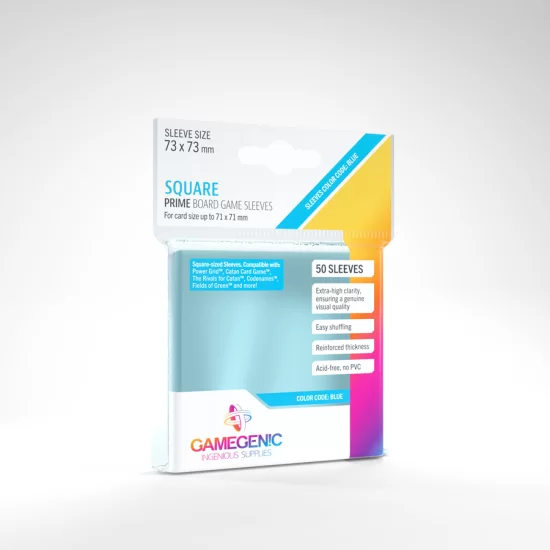 GameGenics Prime Square Sized Sleeves 73 x 73 mm - Sleeves GameGenics Prime Square Sized Sleeves 73 x 73 mm ($3.49) - Sleeves
