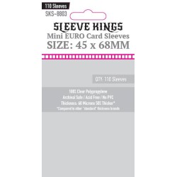 Sleeve Kings Mini Euro Card Sleeves (45x68mm) - 110 Pack, -SKS-8803