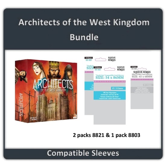 Sleeve Kings Architects of the West Kingdom ($7.99) - Sleeves