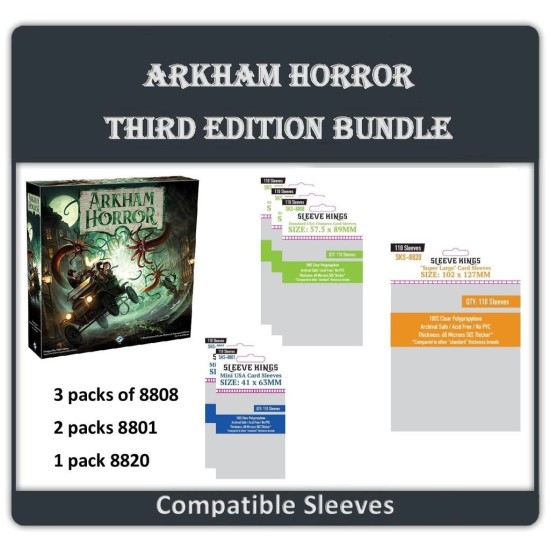 Sleeve Kings Arkham Horror Third Edition ($16.99) - Sleeves