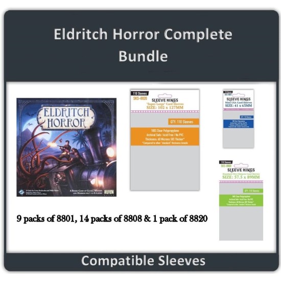 Sleeve Kings Eldritch Horror Complete ($7.99) - Sleeves