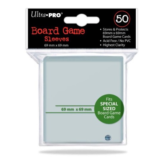 Ultra-Pro 69mm X 69mm Board Game Sleeves 50ct ($4.99) - Sleeves