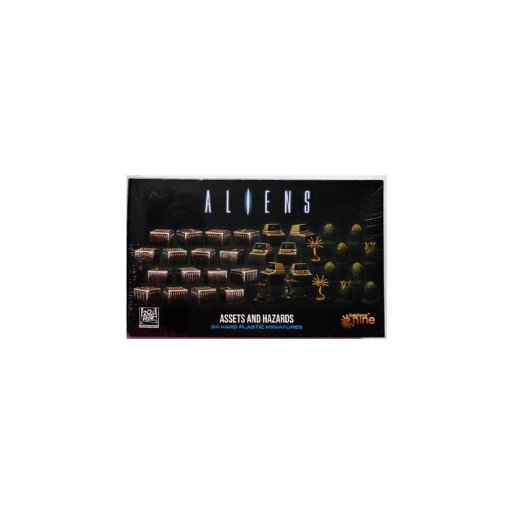 GF9: Aliens: Assets & Hazards - 34 RPG Figures, Hard Plastic Figures, Unpainted, Role-playing Props, Based On Aliens From The 1986 Movie