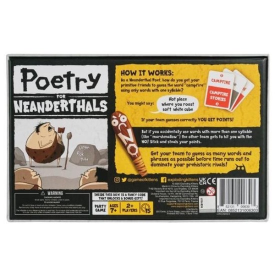 Poetry for Neanderthals ($26.99) - Party