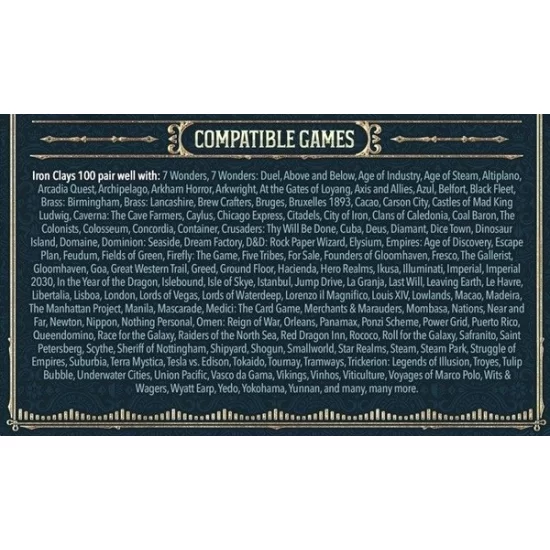 Iron Clays Printed Box Edition (200 Chips) - Tokens Iron Clays Printed Box Edition (200 Chips) ($90.99) - Tokens