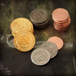 Red Outpost Metal Coins 50ct