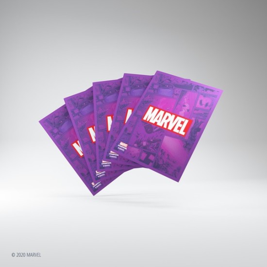 Marvel Champions Marvel Logo PURPLE (50) ($7.99) - Sleeves