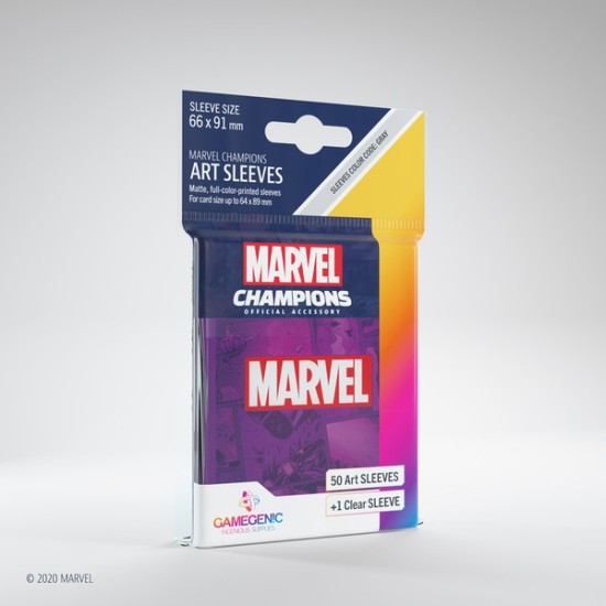 Marvel Champions Marvel Logo PURPLE (50) ($7.99) - Sleeves