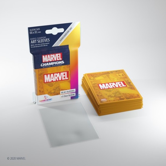 Marvel Champions Marvel Logo ORANGE (50) ($7.99) - Sleeves