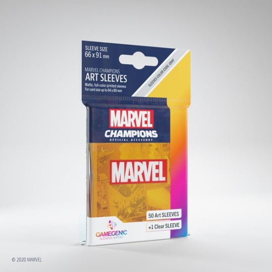 Marvel Champions Marvel Logo ORANGE (50) ($7.99) - Sleeves