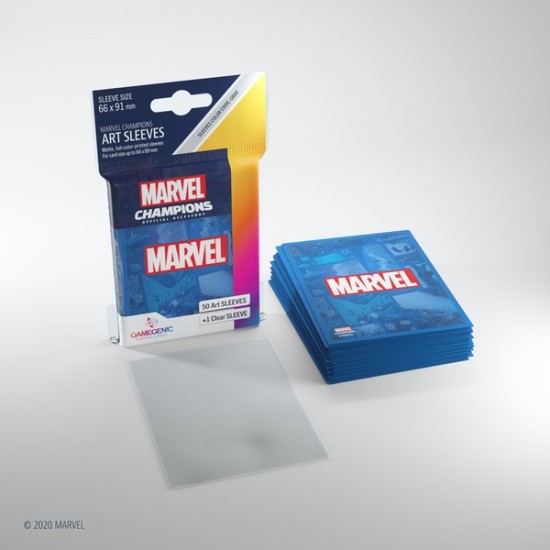 Marvel Champions Marvel Logo BLUE (50) ($7.99) - Sleeves