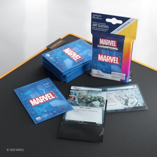 Marvel Champions Marvel Logo BLUE (50) ($7.99) - Sleeves