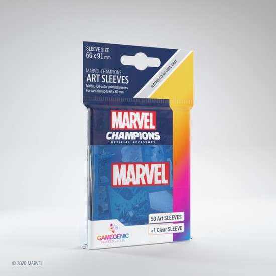 Marvel Champions Marvel Logo BLUE (50) ($7.99) - Sleeves