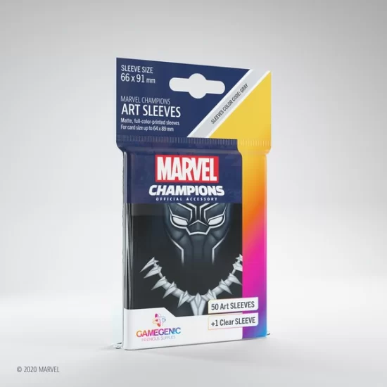 Marvel Champions Marvel Black Panther (50) - Sleeves Marvel Champions Marvel Black Panther (50) ($7.99) - Sleeves