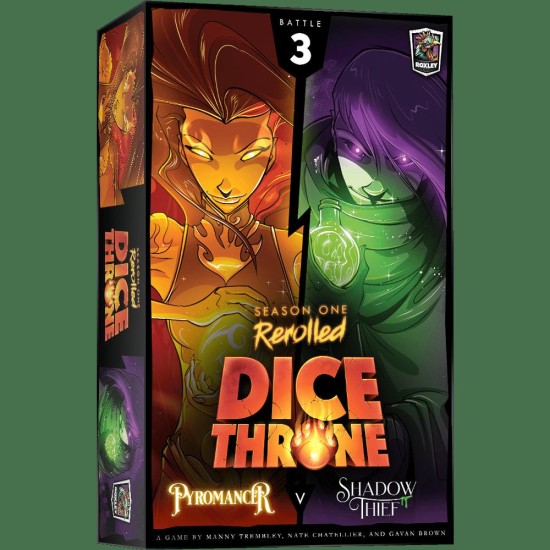 Dice Throne: Season One ReRolled – Pyromancer v. Shadow Thief ($32.99) - 2 Player