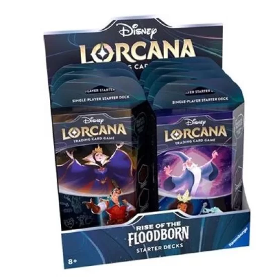 Disney Lorcana: Rise Of The Floodborn: Starter Deck Display Disney Lorcana: Rise Of The Floodborn: Starter Deck Display