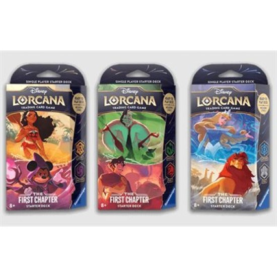 Disney Lorcana: The First Chapter: Starter Deck Assortment - Board Games