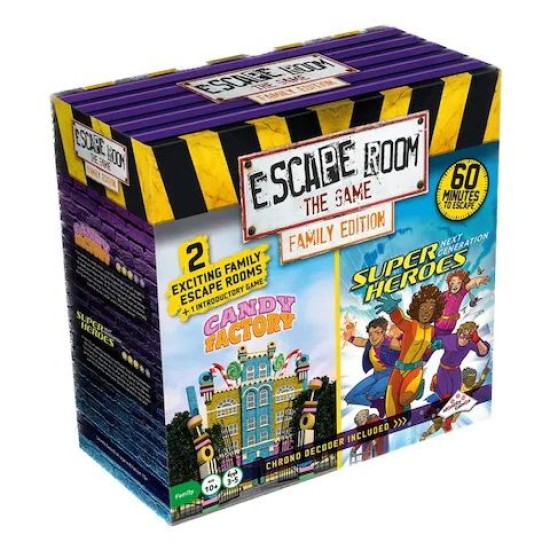 Escape Room: The Game – Family Edition: Candy Factory and Super Heroes ($42.99) - Coop