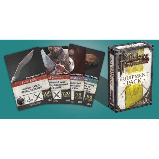 Folklore: The Affliction – Equipment Card Pack ($18.99) - Coop
