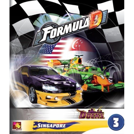 Formula D: Circuits 3 – Singapore & The Docks - Board Games Formula D: Circuits 3 – Singapore & The Docks - Board Games