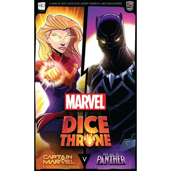Marvel Dice Throne: Captain Marvel V. Black Panther - 2 Player