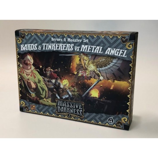 Massive Darkness 2: Heroes & Monster Set – Bards & Tinkerers vs Metal Angel ($39.99) - Coop