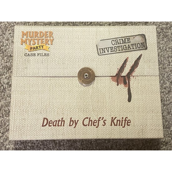 Murder Mystery Party Case Files: Death by Chef s Knife ($32.99) - Coop