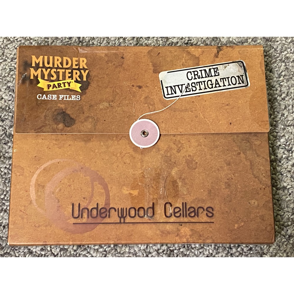 Buy Murder Mystery Party Case Files: Underwood Cellars in ...