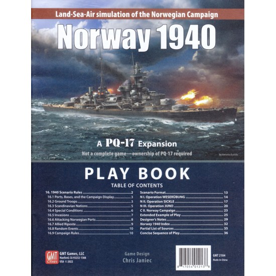 Norway, 1940: A PQ-17 Expansion ($53.99) - War Games