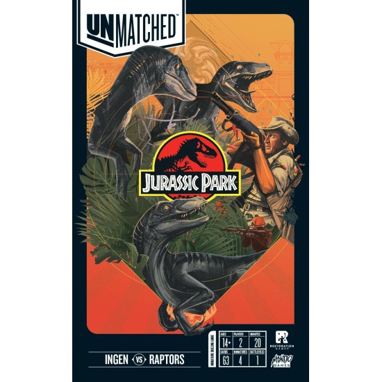 Unmatched: Jurassic Park – InGen vs Raptors ($35.99) - Strategy