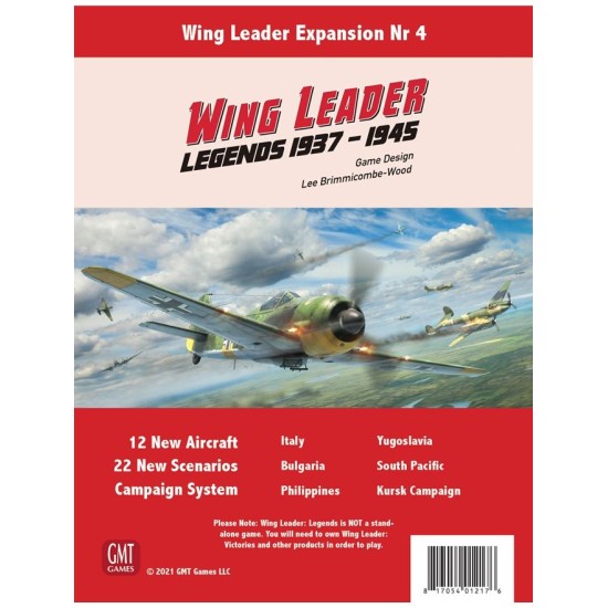 Wing Leader: Legends 1937-1945 ($44.99) - War Games