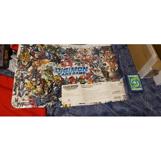 digimon playmat and sleeves
 [Used]