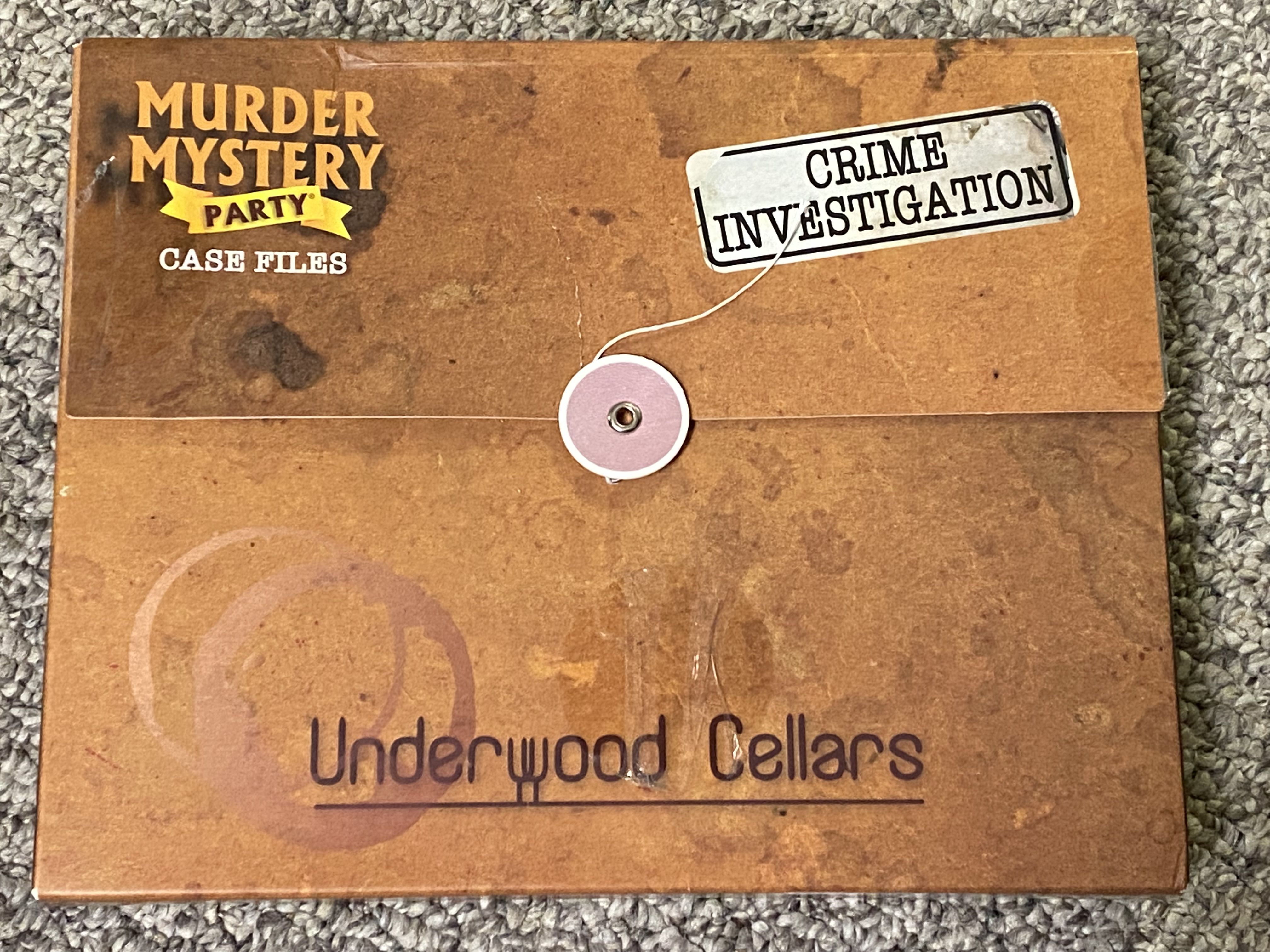 Murder Mystery Party Case Files: Underwood Cellars image
