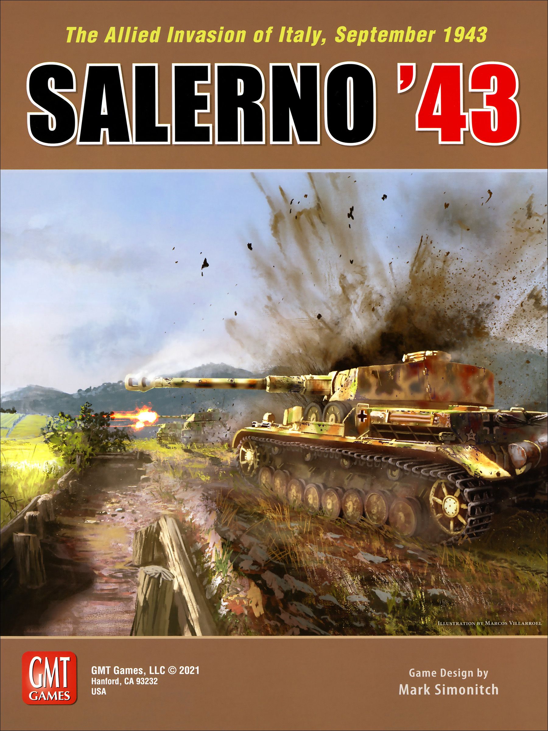 Salerno '43 Mounted Map image