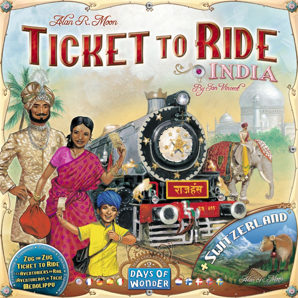 Ticket to Ride Map Collection 2: India & Switzerland image
